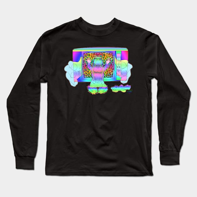 They're Heeee'reeee Long Sleeve T-Shirt by schockgraphics